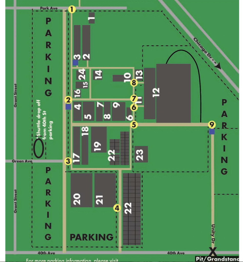 Hudsonville Fair map
